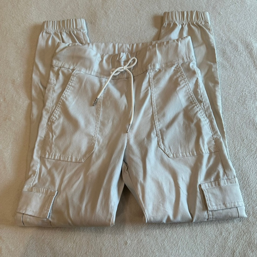 BEVY FLOG Light Beige Track Joggers - Picture 2 of 8
